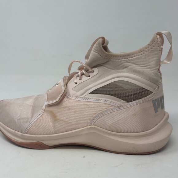 Puma Phenom Ignite Satin Women's Size 5.5 Pink High Top Sneakers - Picture 3 of 10